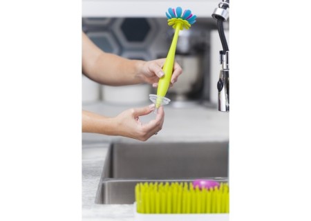 Cepillo Limpia Biberones de Silicona de Boon - Mi Pequeño.com