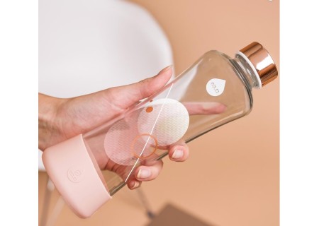 Botella Vidrio Equa Oro Rosa