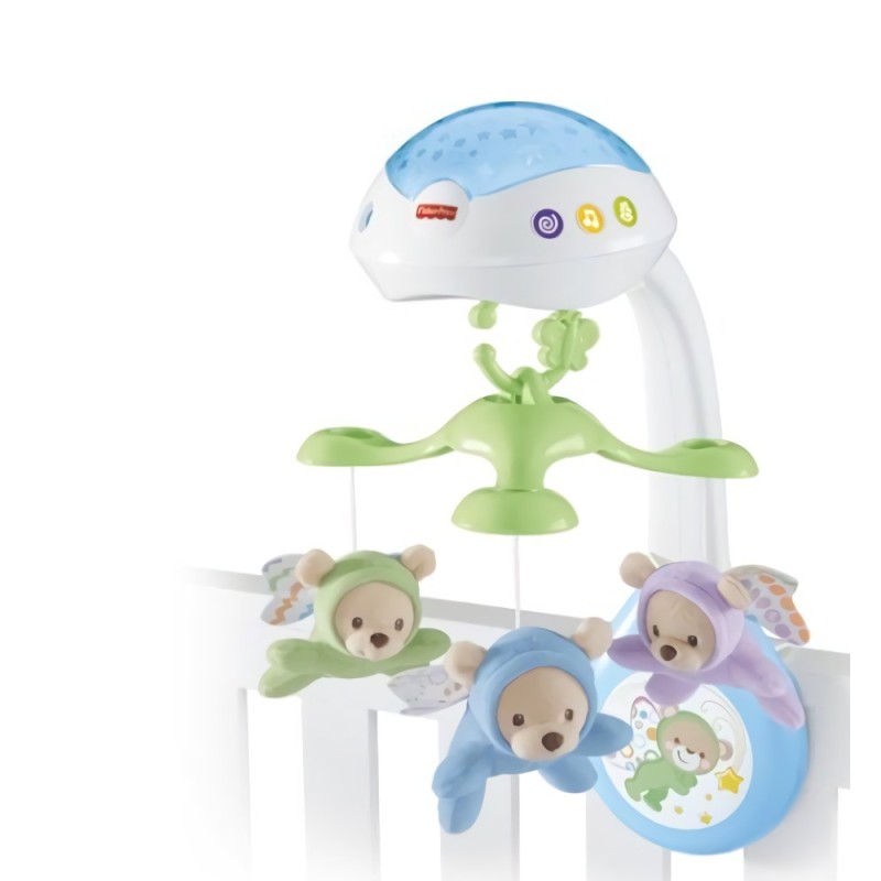 Carrusel Móvil Ositos Voladores de Fisher Price - Mi Pequeño.com