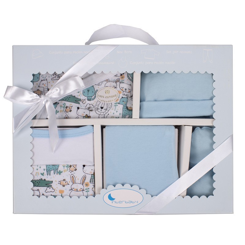 Conjunto SET 5 Piezas Animalitos Azul