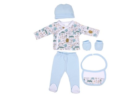 Conjunto SET 5 Piezas Animalitos Azul