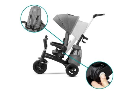 Triciclo Evolutivo Easytwist Gris