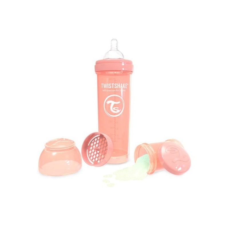 Biberón Twistshake Coral Anti-Cólico 330 ml