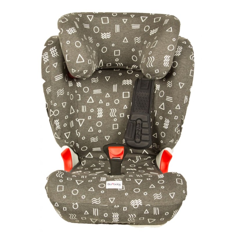 Funda para Silla de Auto KIDFIX White Geometric