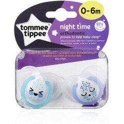 Chupetes Serie Night Time 0-6 meses