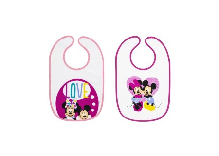 Pack 2 Baberos Rizo Minnie Disney