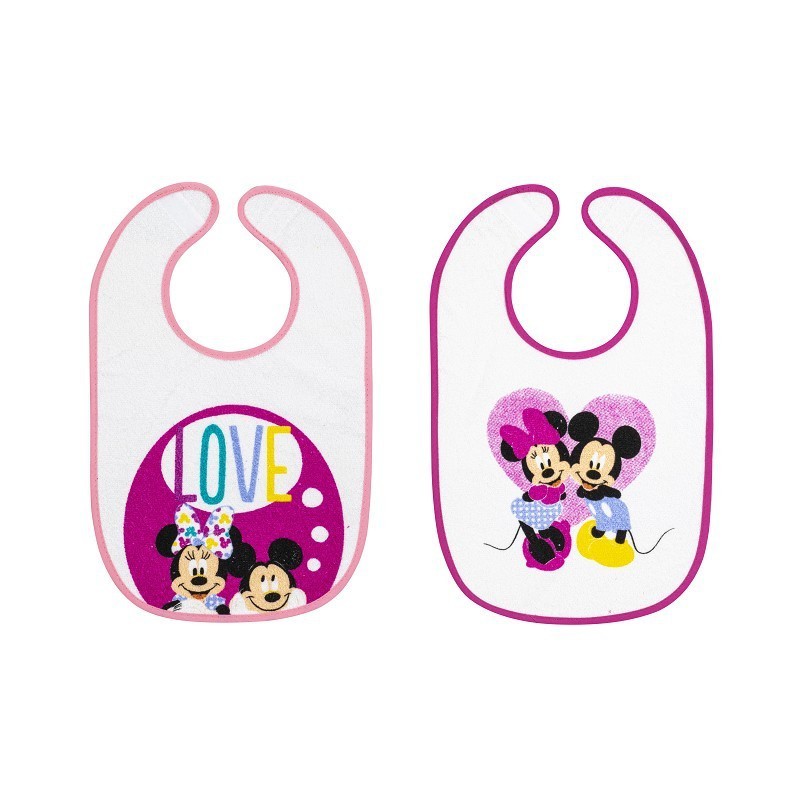 Pack 2 Baberos Rizo Minnie Disney