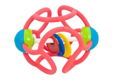 Bola Táctil i Sensorial Ogobolli - Sonajero y Mordedor Rosa