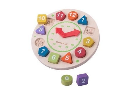 Reloj de Madera Juguete Educativo