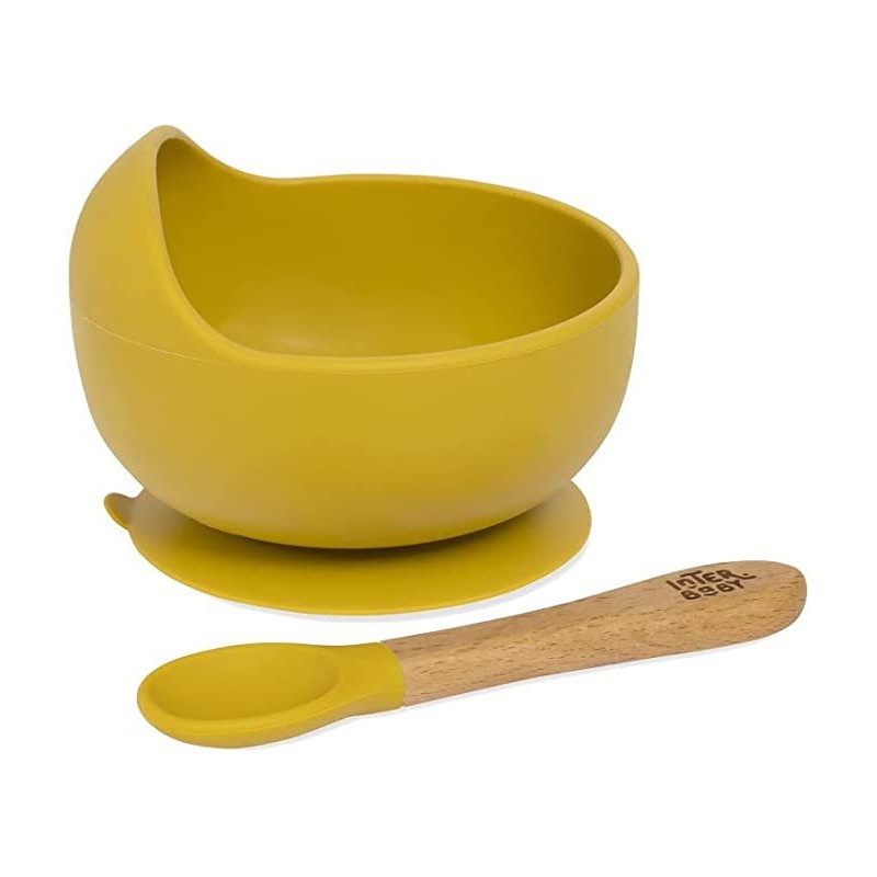 Cuenco con ventosa y cuchara interbaby