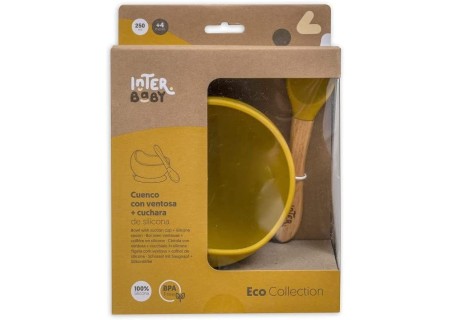 Cuenco con ventosa y cuchara interbaby