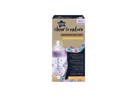 Biberón Anticólico Avanzado 260 ml Purple