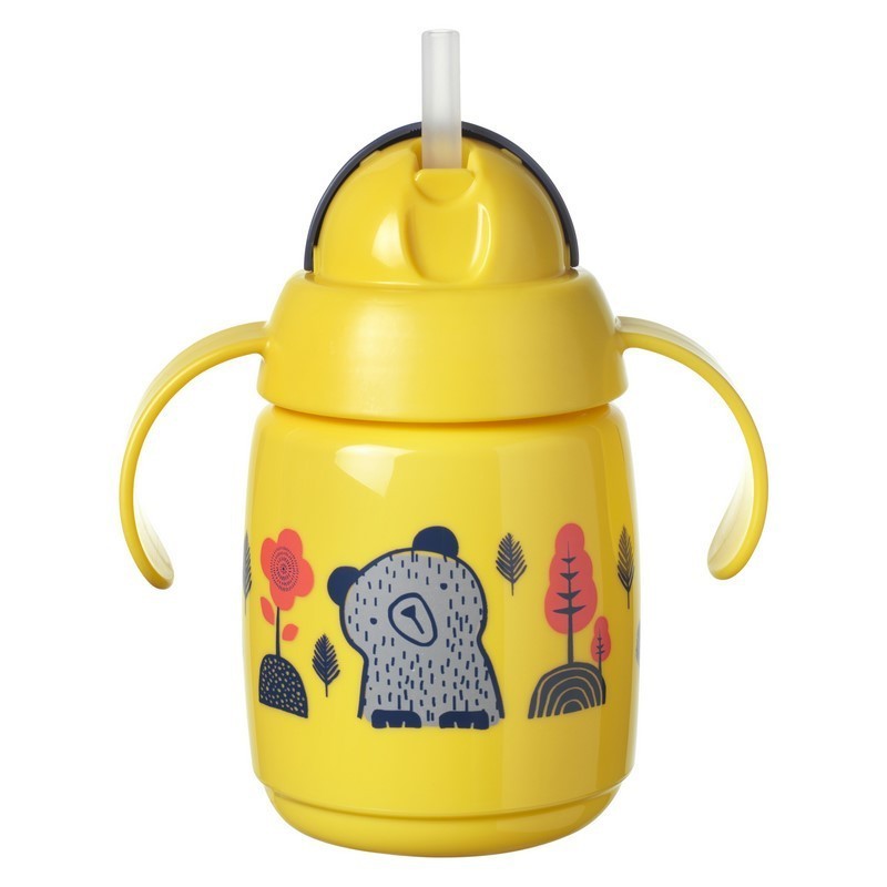 Vaso Aprendizaje Superstar con Caña 300 ml. Verde