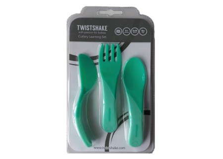 Cubierto Aprendizaje Twistshake Verde