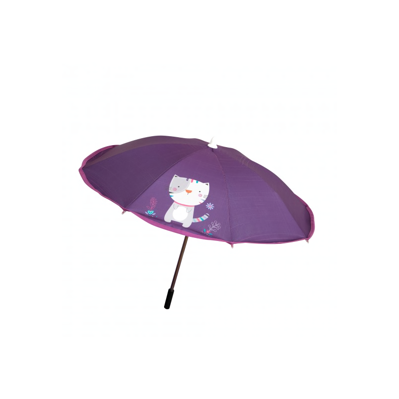 Sombrilla Cochecito Bebé Kitty Morado