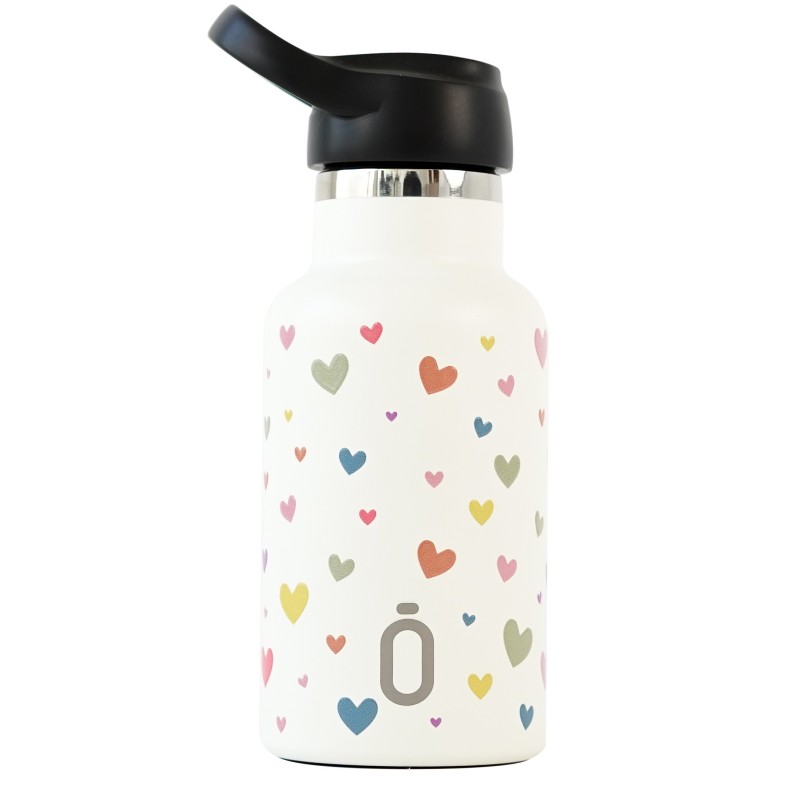 Botella Termo 350 ml. Colección Confeti Corazones