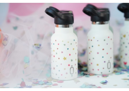 Botella Termo 350 ml. Confeti Estrellas Nata