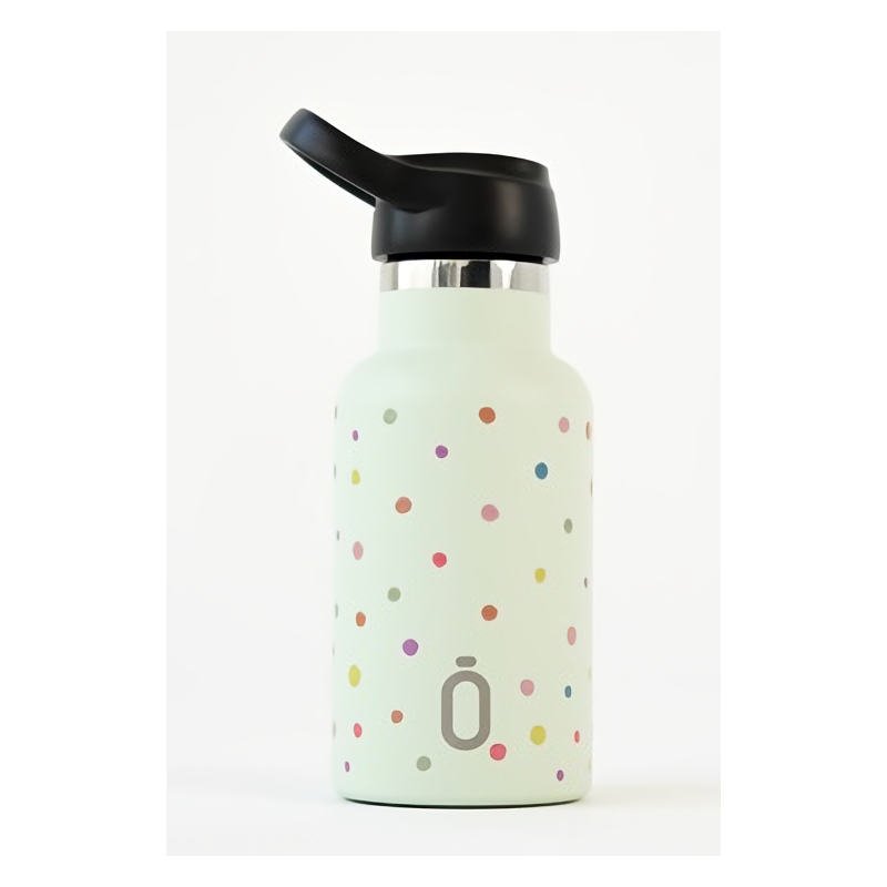 Botella Termo 350 ml. Confeti Corazones Nata