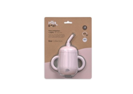 Vaso Antigoteo + Pajita Silicona Maquillaje