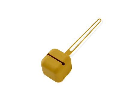 Portachupetes Silicona Ocre Tierra .