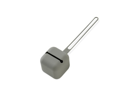 Portachupetes Silicona Gris Petróleo .