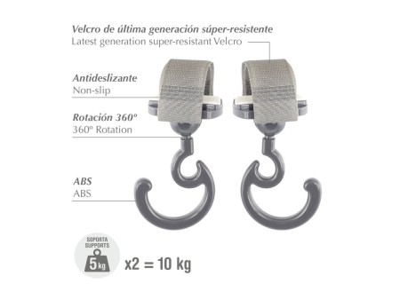 Gancho Carro Magic Multiuso Gris Cambrass