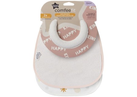 Babero de Lactancia Comfeefit Rosa pack 2