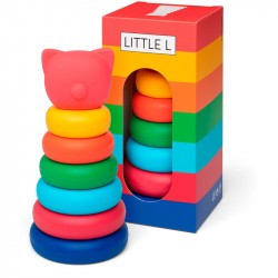 Torre Apilable de Silicona cerdito colores LiTTLE -L