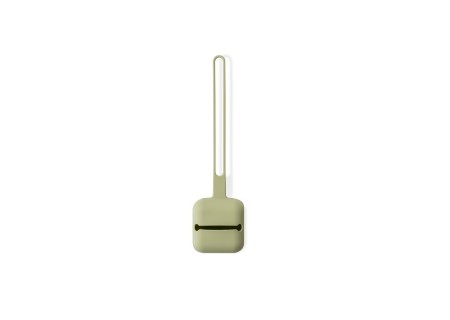 Portachupetes Silicona Verde Oliva.