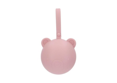 Portachupetes Silicona Bear Pink.