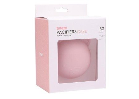 Portachupetes Silicona Bear Pink.