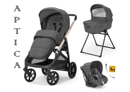Cochecito Aptica Velvet Grey System Quattro