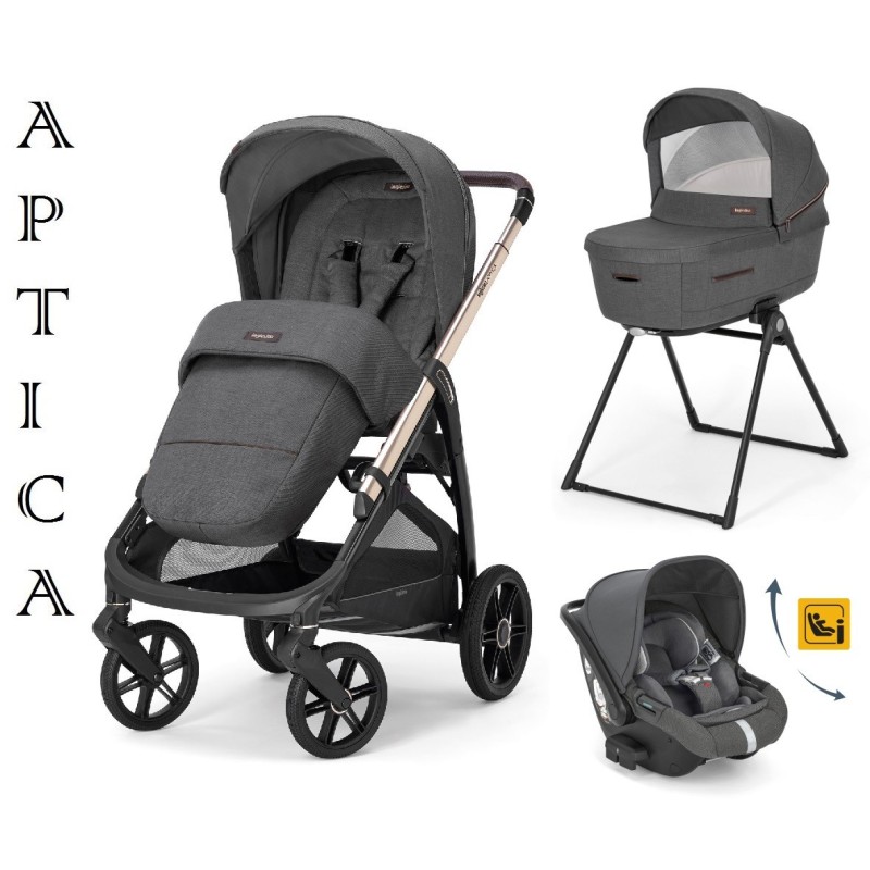 Cochecito Aptica Velvet Grey System Quattro
