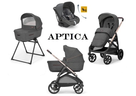 Cochecito Aptica Velvet Grey System Quattro
