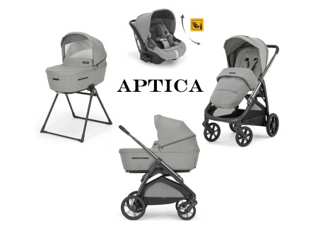 Cochecito Aptica Satin Grey System Quattro