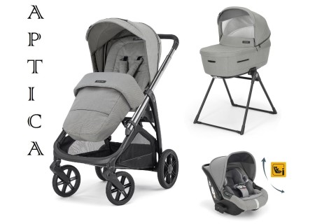 Cochecito Aptica Satin Grey System Quattro