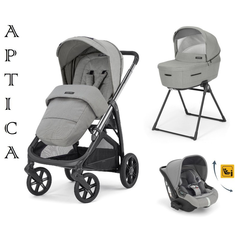 Cochecito Aptica Satin Grey System Quattro