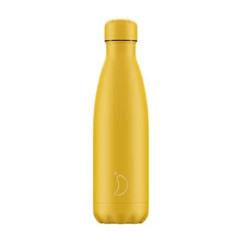 Botella Inox Chilly´s Amarillo Pastel 500 ml