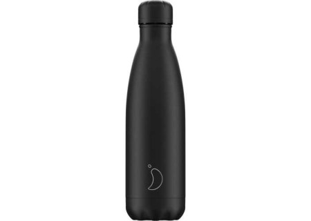 Botella Inox Chilly´s Negro Total Mate 500 ml