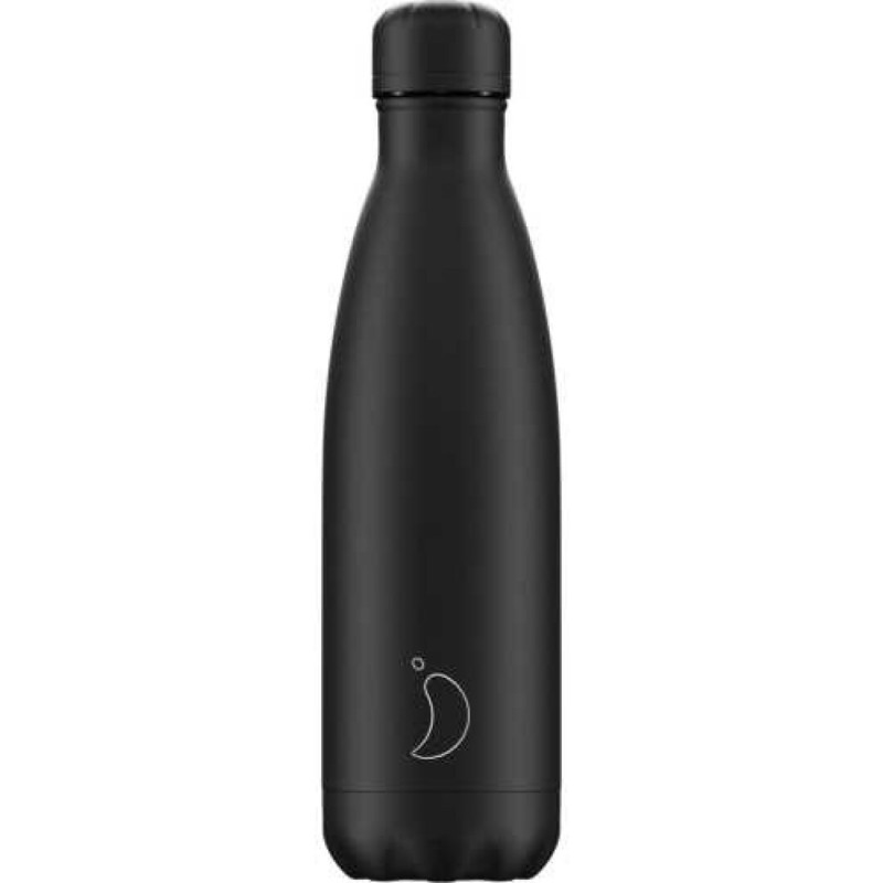 Botella Inox Chilly´s Negro Total Mate 500 ml