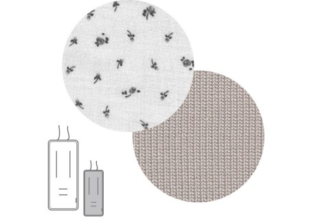 Colchoneta Silla Reversible Etnic Beige.