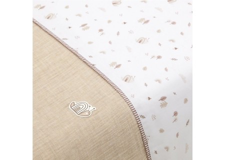 Conjunto Funda Nórdica Greeny Beige Cuna 60