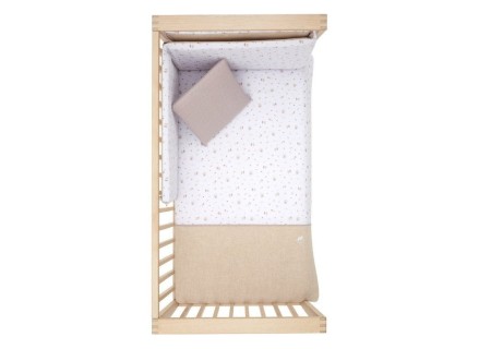 Conjunto Funda Nórdica Greeny Beige Cuna 60