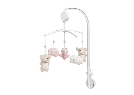 Carrusel Musical Osito Rosa Interbaby