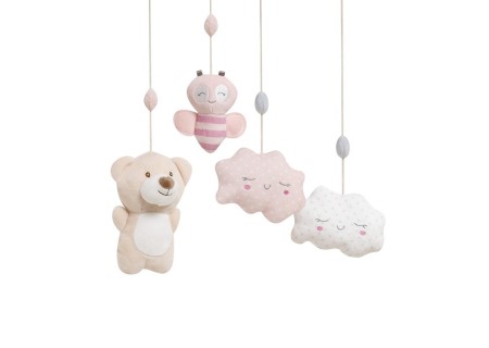 Carrusel Musical Osito Rosa Interbaby