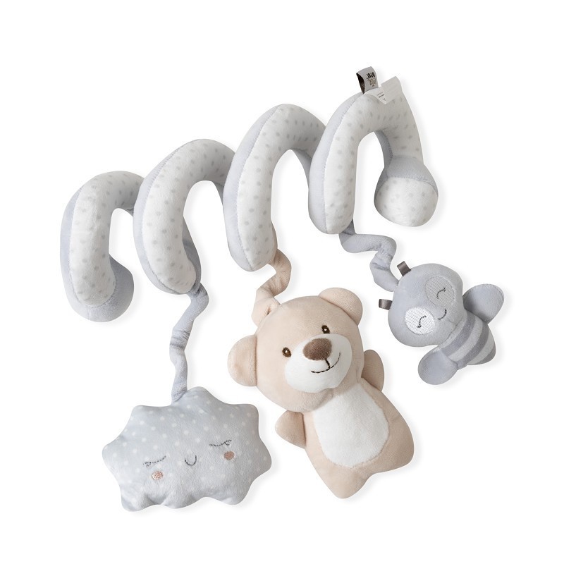 Espiral Sonajero Osito Gris de Interbaby