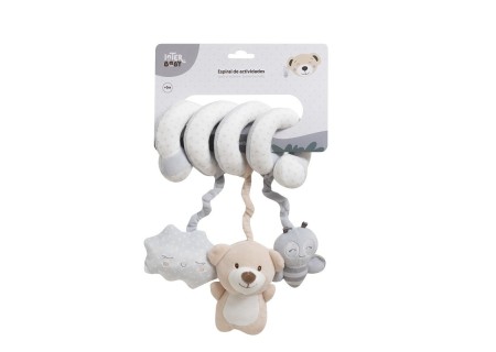 Espiral Sonajero Osito Gris de Interbaby