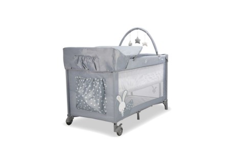 Cuna de Viaje Completa Conejito Gris
