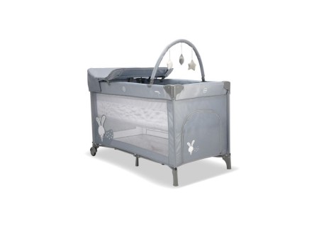 Cuna de Viaje Completa Conejito Gris