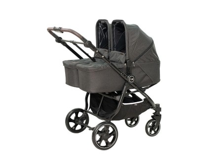 Cochecito Gemelar VentTwin+ Niu Nuit (Silla + 2 Capazos)